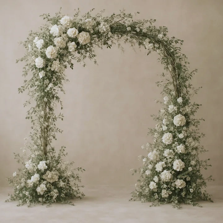 Arche de cérémonie décorée pour le mariage