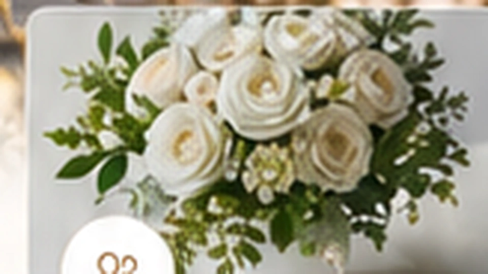 Bouquet de mariage aux fleurs blanches